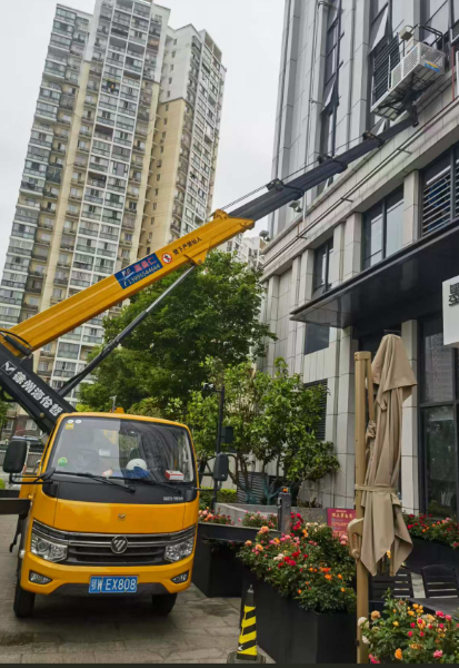 漢口28米高空作業(yè)車(chē)出租，武昌云梯車(chē)租賃